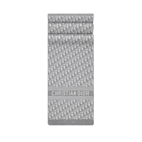 replica OBLIQUE SCARF GRAY TECHNICAL CASHMERE UK