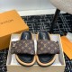 replica POOL PILLOW COMFORT MULES IN BROWN - LVS83 UK