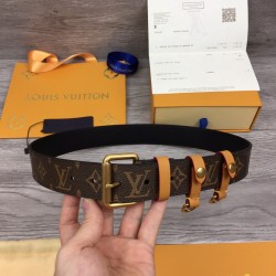 Signature Belt Monogram 35Mm Brown - B112 Uk Signature Belt Monogram 35Mm Brown - B112 Uk