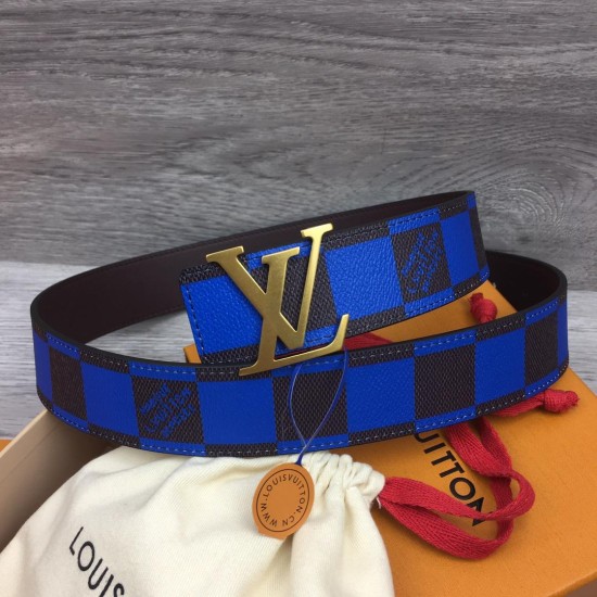 Replica LV INITIALES 40MM REVERSIBLE BELT BLUE - B354 UK replica LV INITIALES 40MM REVERSIBLE BELT BLUE - B354 UK