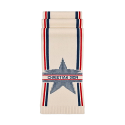LOGO PRINTED SCARF IN WHITE UK