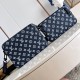 Replica Trio Messenger Bag Ink Blue/White Monogram Shadow Calf Leather M24753 Uk Replica Trio Messenger Bag Ink Blue/White Monogram Shadow Calf Leather M24753 Uk