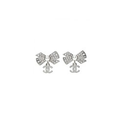 CRYSTAL CC BOW DROP EARRINGS UK