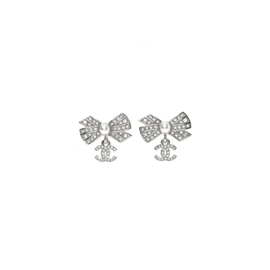 replica CRYSTAL CC BOW DROP EARRINGS UK