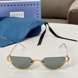 CAT EYE SUNGLASSES GOLD-TONE METAL FRAME GG1603S - SG71 UK CAT EYE SUNGLASSES GOLD-TONE METAL FRAME GG1603S - SG71 UK