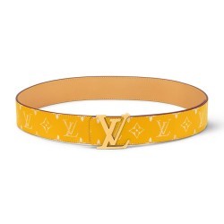 Lv Initiales 40Mm Reversible Belt Yellow - B359 Uk