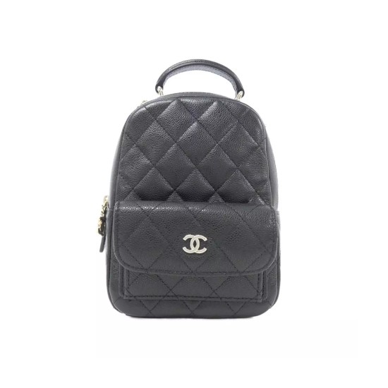 replica MINI BACKPACK BLACK GRAINED SHINY CALFSKIN & GOLD-TONE METAL AP3753 UK