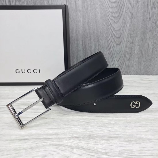 Replica LEATHER BELT WITH GG DETAIL - B42 UK replica LEATHER BELT WITH GG DETAIL - B42 UK