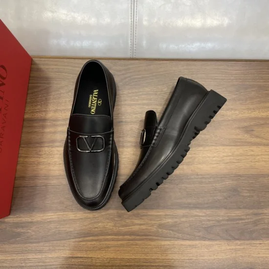 Replica Valentino 11290 VFR#9686 Buddha Luxury Replica Vlogo Signature Calfskin Loafers Black - Vl132 Uk - 11290 - Buddha Luxury