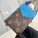 Replica L 14806 LFR#14517 Buddha Luxury Replica Romy Card Holder Gaston Blue Coated Canvas M12382 Uk - 14806 - Buddha Luxury