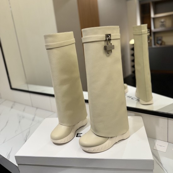 Replica LOWER HEEL SHARK LOCK BIKER BOOTS IN GRAINED LEATHER - GVC157 UK replica LOWER HEEL SHARK LOCK BIKER BOOTS IN GRAINED LEATHER - GVC157 UK