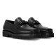 L Men's Major Loafers In Black Side Profile Side profile view of L Men's Major Loafers In Black featuring chunky treaded lug soles