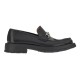 replica SALVATORE LEATHER LOAFERS IN BLACK - SF43 UK