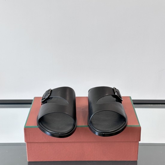 Replica Loro Piana 11758 LFR#16026 Buddha Luxury Replica Pilat Walk Sandals In Black Uk - 11758 - Buddha Luxury