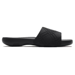 Embossed Check Dive Slides In Black Uk