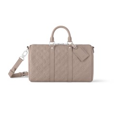 Keepall Bandouliere 35 Riverstone Beige Monogram Taurillon M13865 Uk
