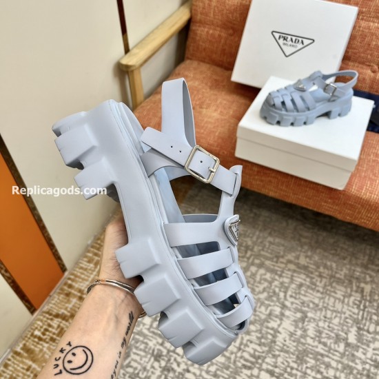 replica FOAM RUBBER SANDALS IN LIGHT BLUE - PDS9 UK