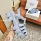 replica FOAM RUBBER SANDALS IN LIGHT BLUE - PDS9 UK
