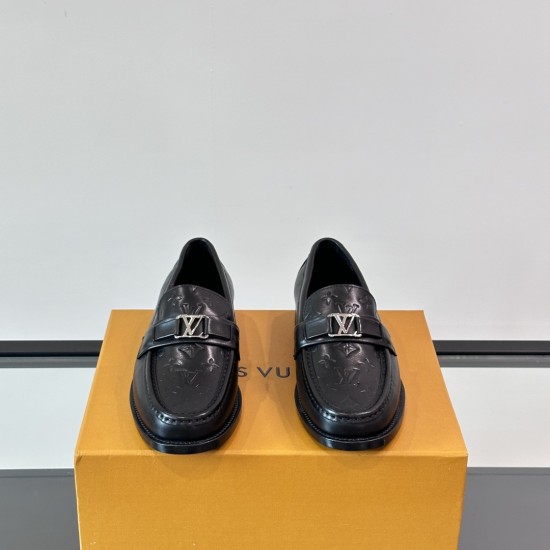 replica MAJOR LOAFERS IN BLACK - LV877 UK