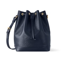 Noe Mm Navy Blue Epi Grained Calf Leather M24932 Uk