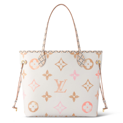 Neverfull Mm Handbag In White And Beige M22978 Uk
