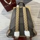 replica MEDIUM BACKPACK WITH LOGO BEIGE AND EBONY ORIGINAL GG CANVAS UK