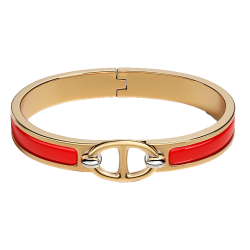 Hermes Mini Clic Chaine D'ancre Bracelet Rouge Jumping Uk