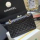 Replica Chanel 13009 CFR#12308 Buddha Luxury Replica Chanel Medium Classic Handbag In Black Grained Calfskin And Gold-Tone Metal Uk - 13009 - Buddha Luxury