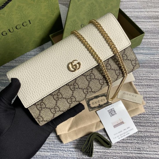 Replica GG MARMONT CHAIN WALLET WHITE LEATHER UK replica GG MARMONT CHAIN WALLET WHITE LEATHER UK
