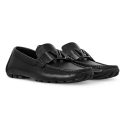 MONTE CARLO MOCASSIN BLACK DAMIER CANVAS - LV863 UK