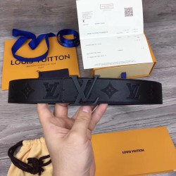 SHAPE BELT MONOGRAM SHADOW 40 MM BLACK - B137 UK