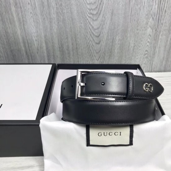 Replica LEATHER BELT WITH GG DETAIL - B42 UK replica LEATHER BELT WITH GG DETAIL - B42 UK