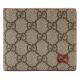 Replica Gucci 12161 GFR#9271 Buddha Luxury Replica Wallet With Gg Detail Red Leather Trim Uk - 12161 - Buddha Luxury