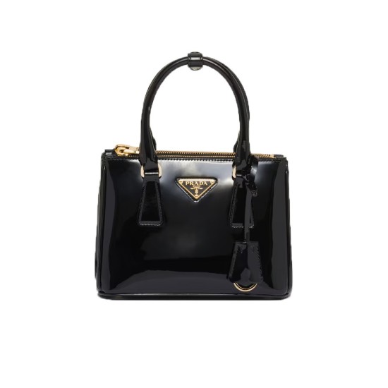 Replica Prada 14200 PFR#11867 Buddha Luxury Replica Galleria Patent Leather Mini Bag In Black Uk - 14200 - Buddha Luxury