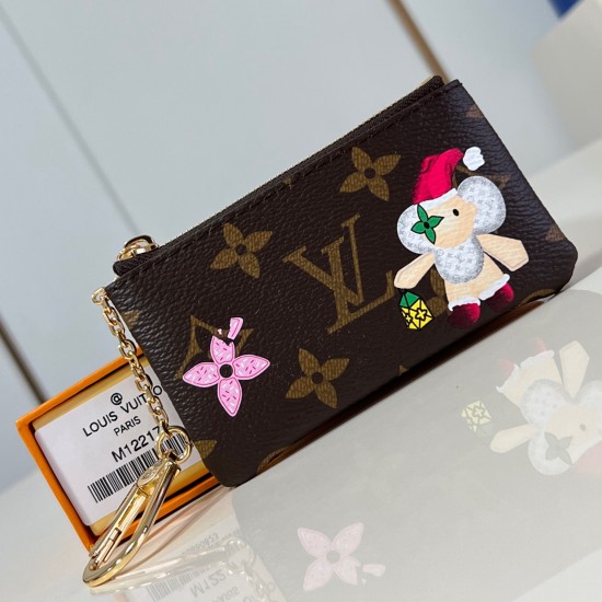 replica KEY POUCH BROWN MONOGRAM CANVAS M12217 UK