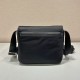 replica RE-NYLON TRIANGLE LOGO-PLAQUE SHOULDER BAG IN BLACK UK