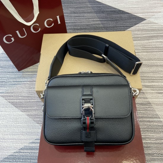 replica SMALL CROSSBODY BAG WITH WEB IN BLACK UK