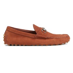 MEN'S DRIVER WITH HORSEBIT IN BROWN - GC459 UK