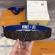 replica X NBA 3 STEPS 40MM REVERSIBLE MONOGRAM CANVAS BELT - B166 UK