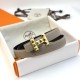 replica H INFINI BUCKLE & REVERSIBLE LEATHER STRAP 24MM - B390 UK