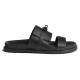 Hermes Jackson Sandals In Black Side View Hermes Jackson Sandals In Black side profile view showing strap and hardware