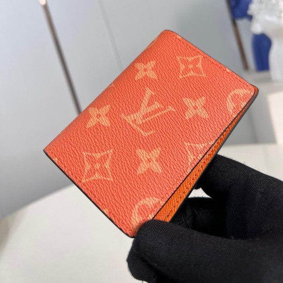 Replica Pocket Organizer Tangerine Taiga Cowhide Leather M31041 Uk - 12863 - Buddha Luxury