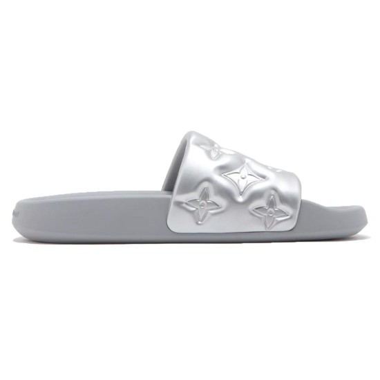 replica WATERFRONT MULE SLIDES IN GREY - LVS71 UK