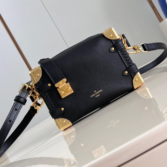 Replica L 13878 LFR#11085 Buddha Luxury Replica Side Trunk Pm Bag Black Grained Calf Leather M23817 Uk - 13878 - Buddha Luxury