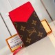 Replica L 14808 LFR#14515 Buddha Luxury Replica Romy Card Holder Sari Red Coated Canvas M12385 Uk - 14808 - Buddha Luxury