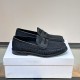 Replica Moschino 11249 MFR#14436 Buddha Luxury Replica All-Over Logo Nylon Loafers In Black Uk - 11249 - Buddha Luxury