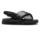 Replica PADDED CROSSOVER-STRAPS FLAT SANDALS IN BLACK - PDS19 UK replica PADDED CROSSOVER-STRAPS FLAT SANDALS IN BLACK - PDS19 UK