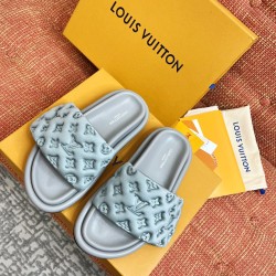 POOL PILLOW COMFORT SLIDES IN SILVER - LVS59 UK POOL PILLOW COMFORT SLIDES IN SILVER - LVS59 UK