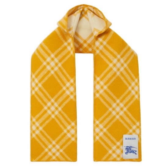 replica VINTAGE CHECK WOOL SCARF IN YELLOW UK