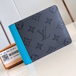 MULTIPLE WALLET TURQUOISE MONOGRAM ECLIPSE REVERSE CANVAS M11468 UK